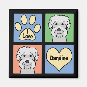 I Liebe Dandie Dinmont Terrier Magnet