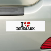 I Liebe Dänemark Autoaufkleber (Auf Auto)