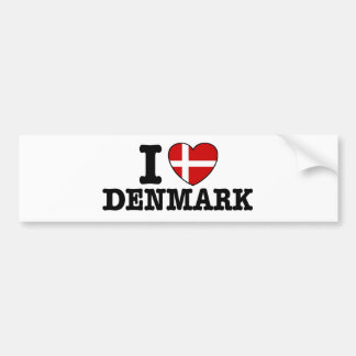 I Liebe Dänemark Autoaufkleber