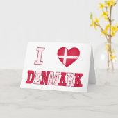 I Liebe Dänemark Karte (Gelbe Blume)
