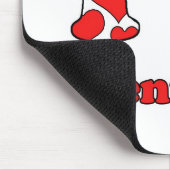 I Liebe Dänemark Mousepad (Ecke)