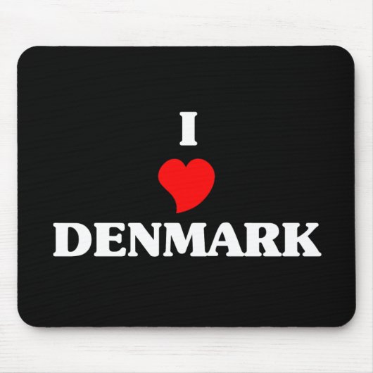 I Liebe Dänemark Mousepad (Vorne)