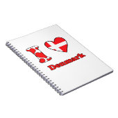 I Liebe Dänemark Notizblock (Rechte Seite)