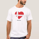 I Liebe Dänemark T-Shirt (Vorderseite)