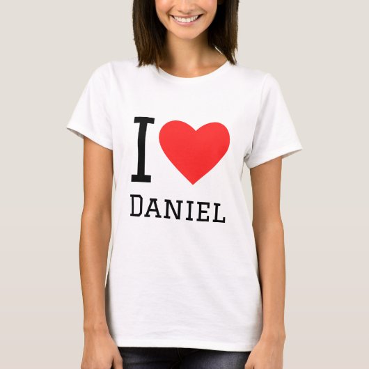 I Liebe daniel T-Shirt (Vorderseite)