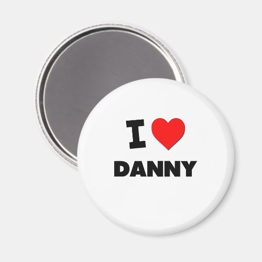 I Liebe Danny Magnet (Vorderseite/Rückseite)