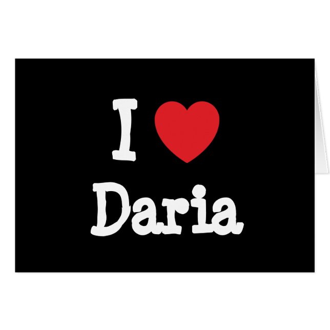 I Liebe Daria Herzstück T - Shirt (Vorderseite (Horizontal))