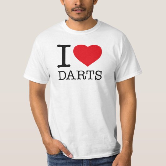 I LIEBE DARTS T-Shirt (Vorderseite)