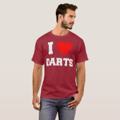 I Liebe Darts T-Shirt (Vorne ganz)