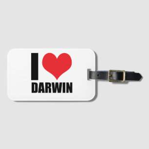 I Liebe Darwin Gepäckanhänger