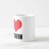 I Liebe Darwin Kaffeetasse (Mittel)