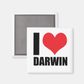 I Liebe Darwin Magnet (Vorderseite/Rückseite)