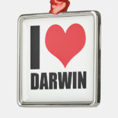 I Liebe Darwin Ornament Aus Metall (Links)