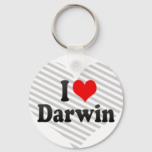 I Liebe Darwin Schlüsselanhänger (Vorderseite)