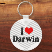 I Liebe Darwin Schlüsselanhänger (Vorderseite)
