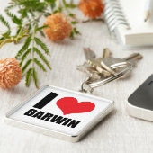 I Liebe Darwin Schlüsselanhänger (Seite)