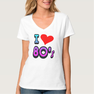 I LIEBE DAS 80' S-Großes Retro Achtzigerjahre T-Shirt