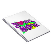 I Liebe das Achtzigerjahre geometrische Notizblock (Rechte Seite)