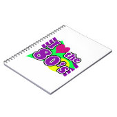 I Liebe das Achtzigerjahre geometrische Notizblock (Linke Seite)