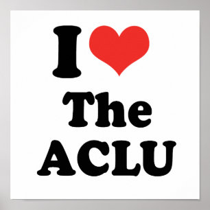 I LIEBE DAS ACLU - .PNG POSTER