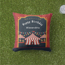 I Liebe Das Circus Kind Geburtstag personalisieren Kissen