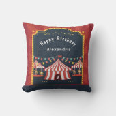 I Liebe Das Circus Kind Geburtstag personalisieren Kissen (Vorderseite)