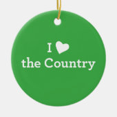 I Liebe das Land Keramikornament (Vorne)