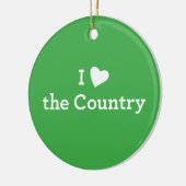 I Liebe das Land Keramikornament (Links)