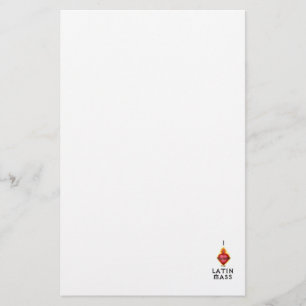 I LIEBE das lateinische heilige Massenherz von Briefpapier