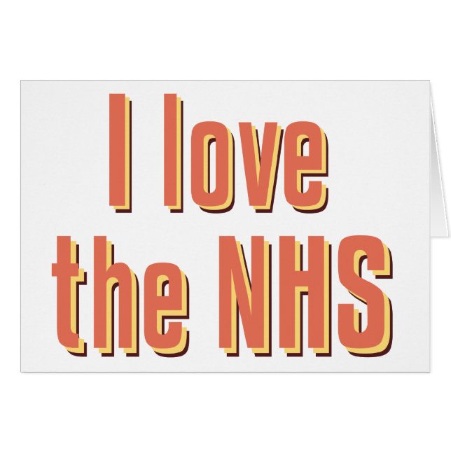 I Liebe das NHS (Vorderseite (Horizontal))