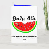 I LIEBE DAS VIERTEL VOM 3. JULI KARTE (Rückseite)