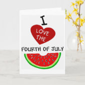 I LIEBE DAS VIERTEL VOM 3. JULI KARTE (Gelbe Blume)