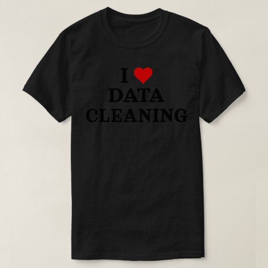 I Liebe Data Clearing Data Analyst Data Scientist  T-Shirt (Design vorne)