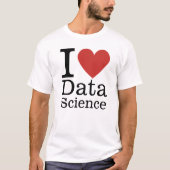 I ❤️ Liebe Data Science (für Mitarbeiter) CUSTOM T-Shirt (Vorderseite)
