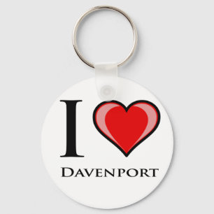 I Liebe Davenport Schlüsselanhänger