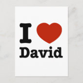 I Liebe David Postkarte (Vorderseite)