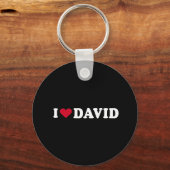 I LIEBE DAVID SCHLÜSSELANHÄNGER (Vorderseite)