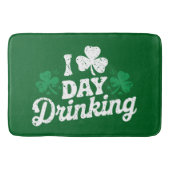 I Liebe Day Drinking Funny St Patrick's Day Irish Badematte (Vorderseite)