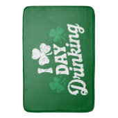 I Liebe Day Drinking Funny St Patrick's Day Irish Badematte (Vorderseite Vertikal)