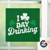 I Liebe Day Drinking Funny St Patrick's Day Irish Fensteraufkleber (Zuhause)