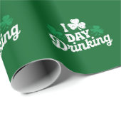 I Liebe Day Drinking Funny St Patrick's Day Irish Geschenkpapier (Rolleneckpunkt)
