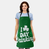 I Liebe Day Drinking Funny St Patrick's Day Irish Schürze (Getragen)