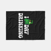 I Liebe Day Drinks St Patricks Day Funny Men Wome Fleecedecke (Vorderseite (Horizontal))