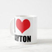 I Liebe Dayton Kaffeetasse (Vorderseite Links)