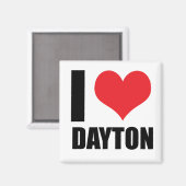 I Liebe Dayton Magnet (Vorderseite/Rückseite)