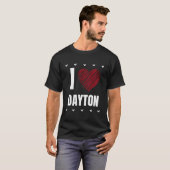 I Liebe Dayton Vorname Cool Herz Funny Persönlich T-Shirt (Vorne ganz)