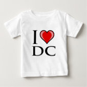 I Liebe DC - Bezirk von Kolumbien Baby T-shirt (Vorderseite)