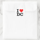 I Liebe DC Design Runder Aufkleber (Tasche)