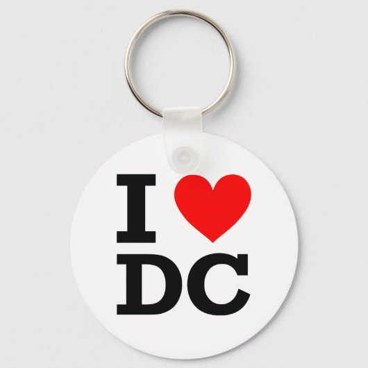 I Liebe DC Design Schlüsselanhänger (Vorderseite)