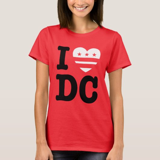 I LIEBE DC T-Shirt (Vorderseite)